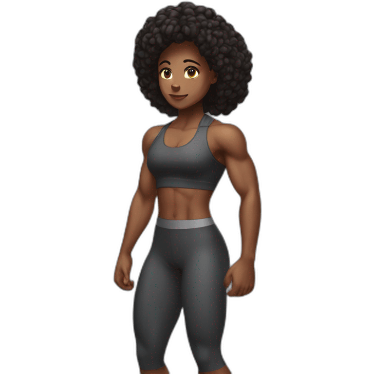 Strong muscle girl emoji