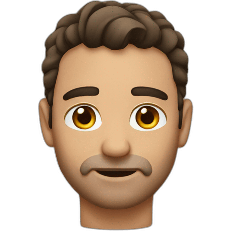 Brow hair Italian guy,covid emoji