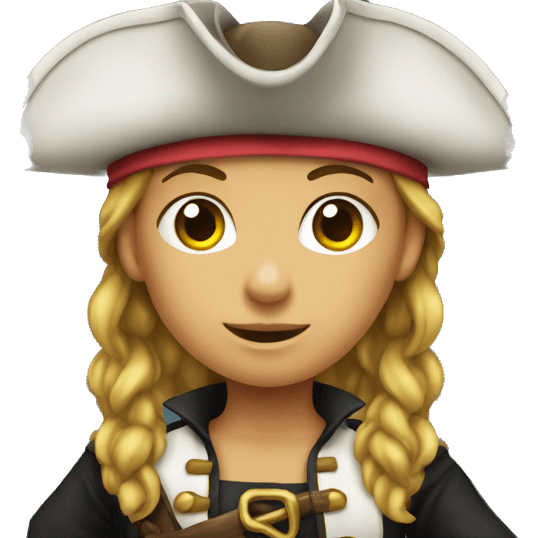 a pirate girl emoji