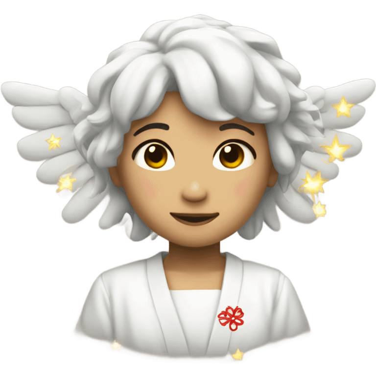 Japanese 2025 angel Happy New Years  emoji