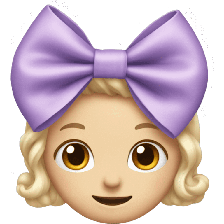 pastel purple bow emoji