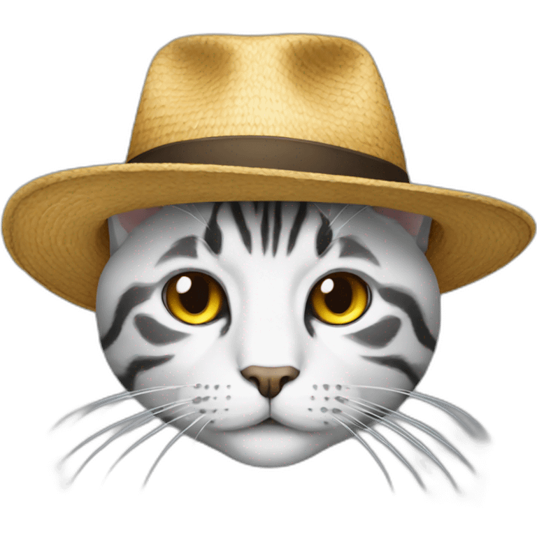 hat in cat emoji