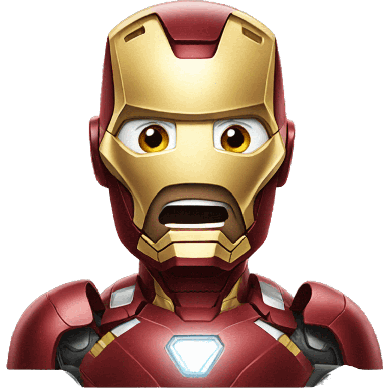 Iron man crying emoji