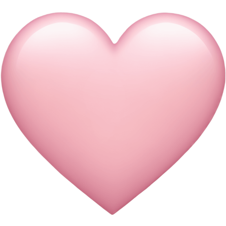 Light pink heart emoji