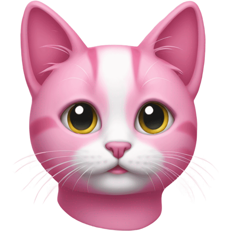 Pink cat emoji