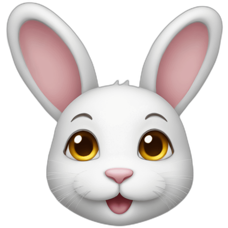 cute bunny face emoji