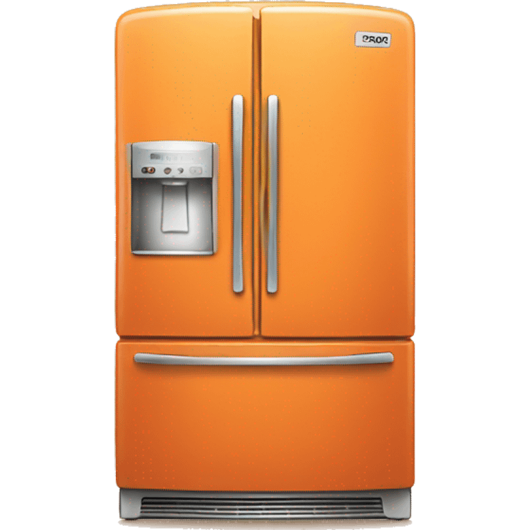 orange colored fridge emoji