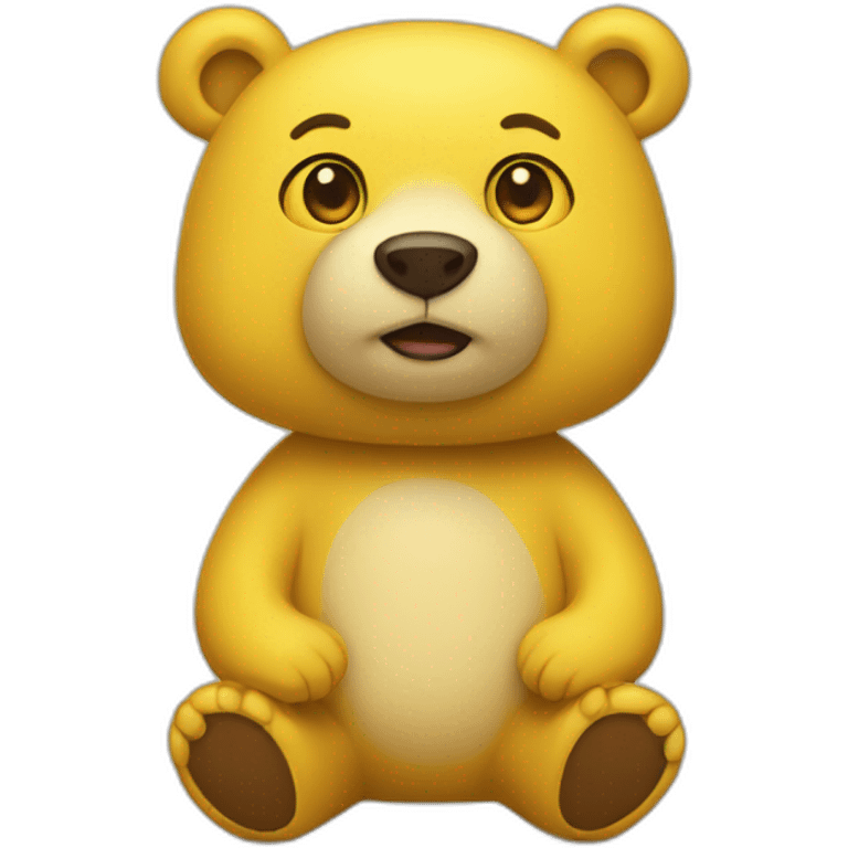 Yellow bear emoji