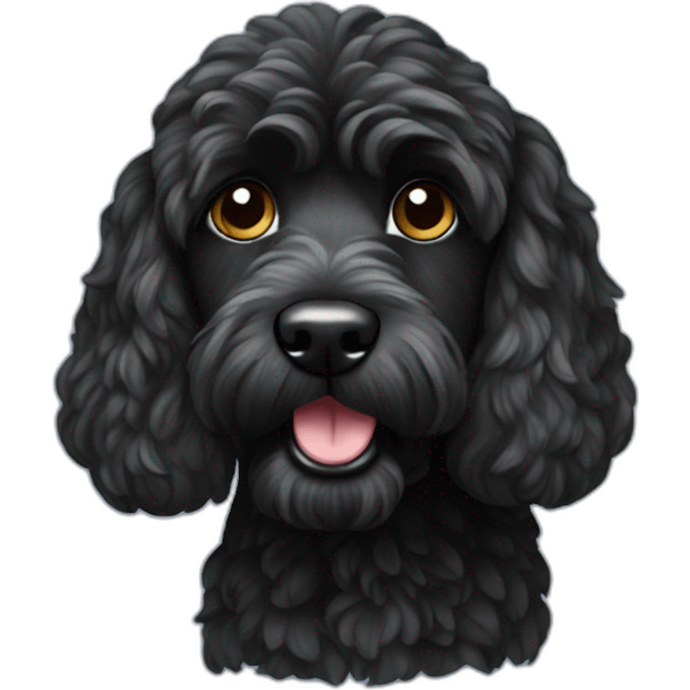 Black Cockapoo emoji