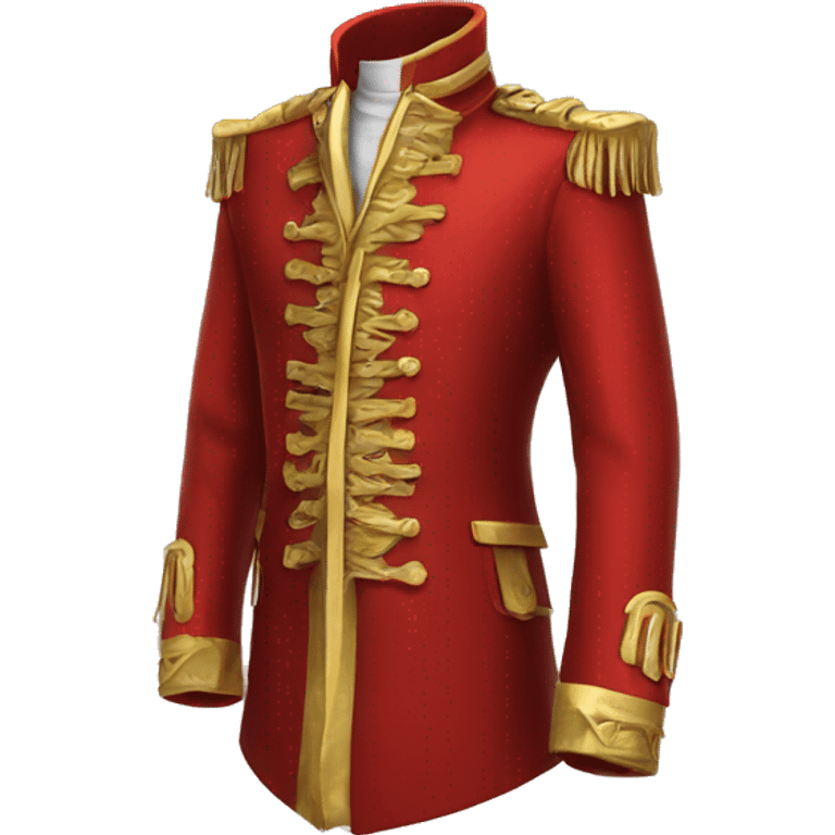 Red ring master coat with gold buttons  emoji