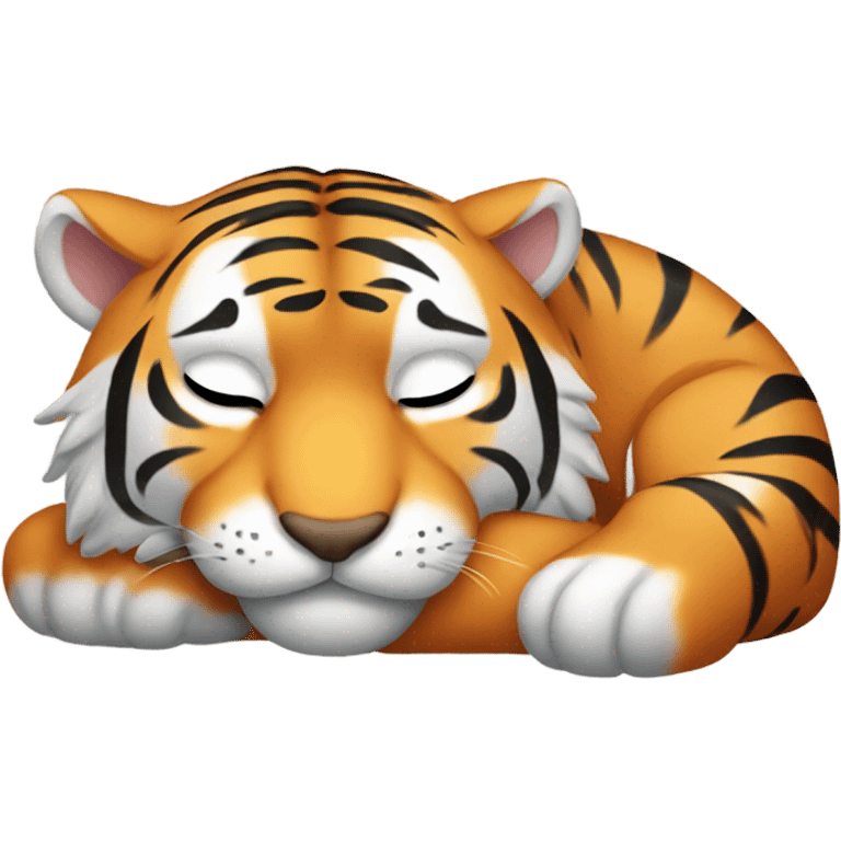 Sleeping tiger emoji