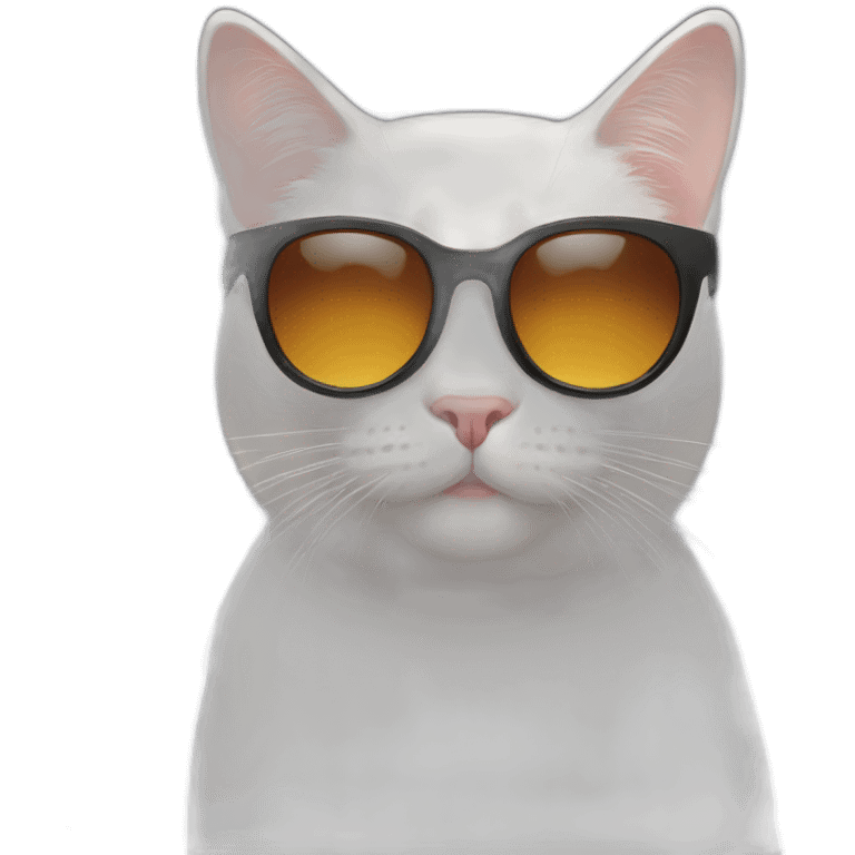 Cat with sunglasses emoji