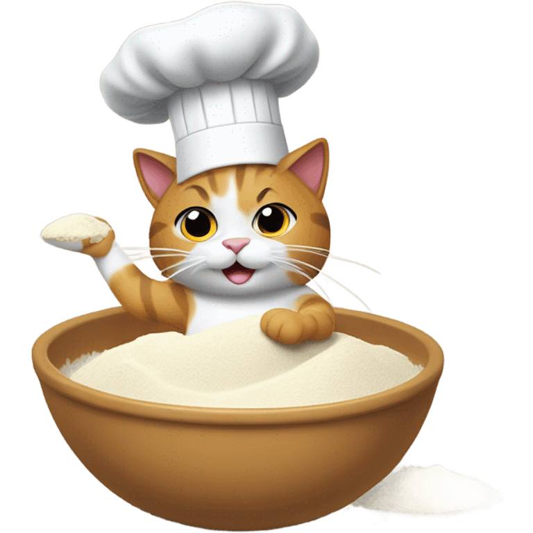 cat baking a cake emoji