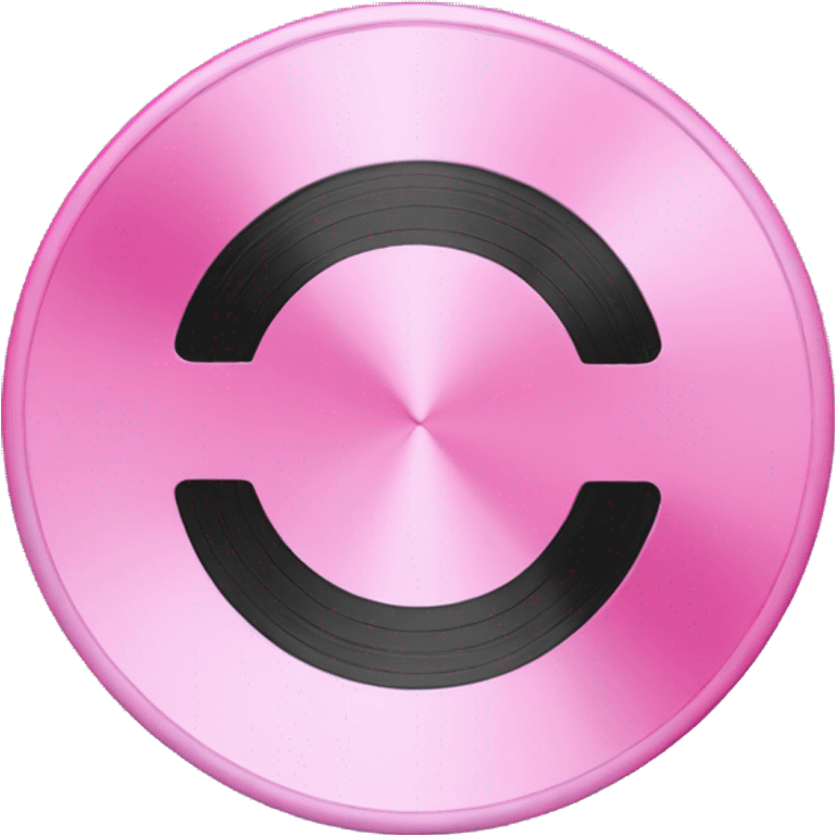 smooth pink music disk emoji