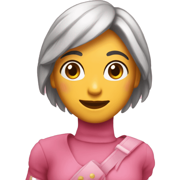 chica escorpión rosa emoji