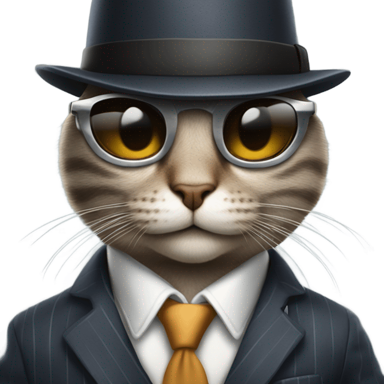 gangster cat emoji