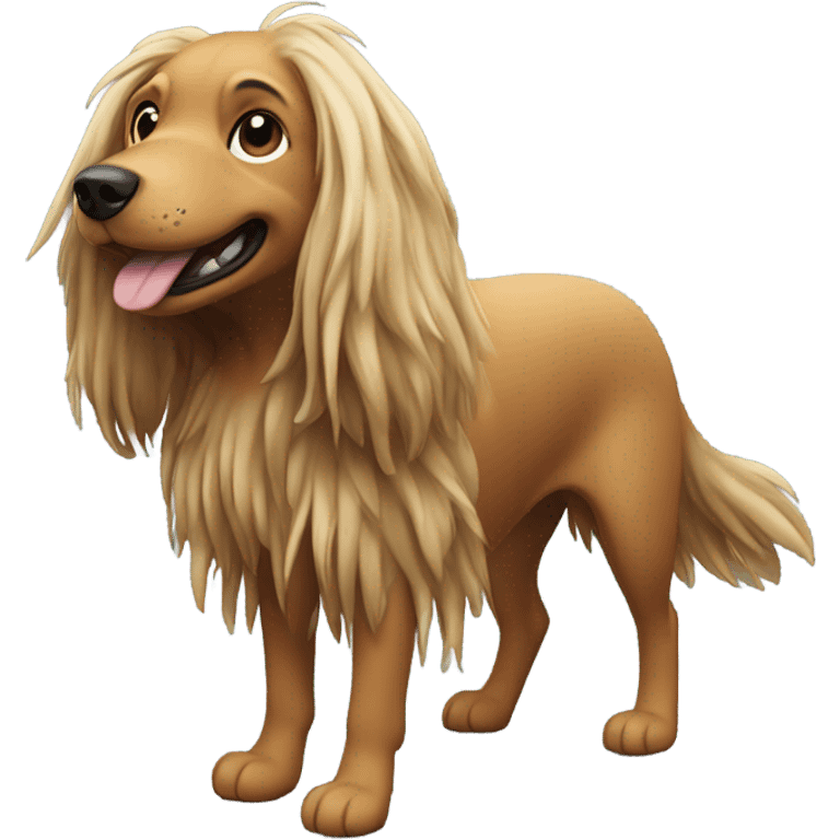 dog with dreads flying emoji