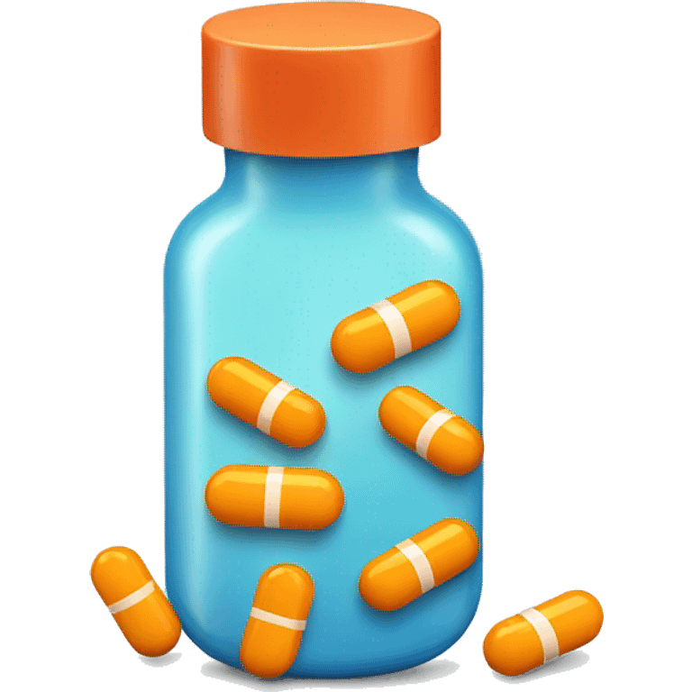 pills spilling from pill bottle emoji