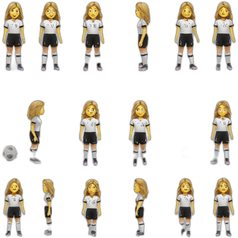 female german soccer player emoji