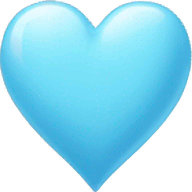 Pale blue heart emoji