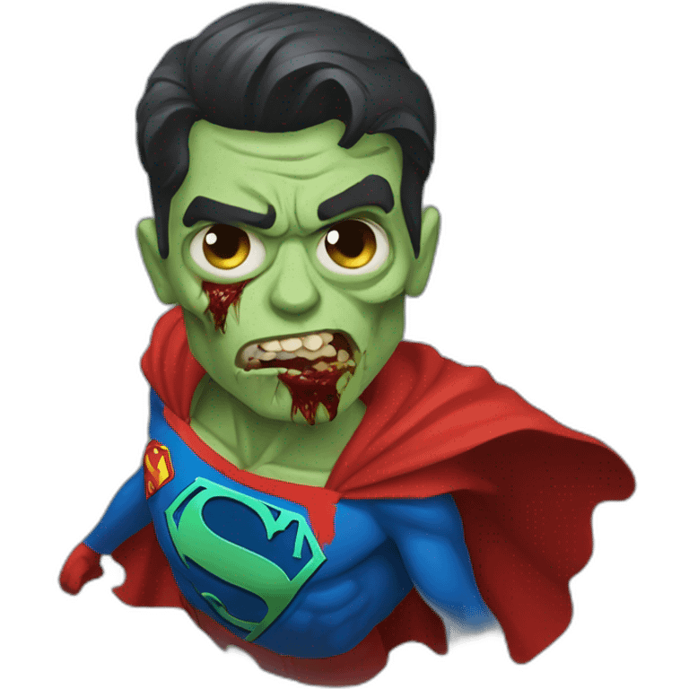 Zombie superman emoji