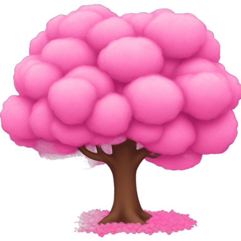 Pink tree emoji