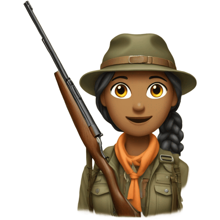 upland hunter girl emoji