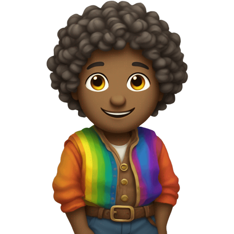 Rainbow hobbit  emoji