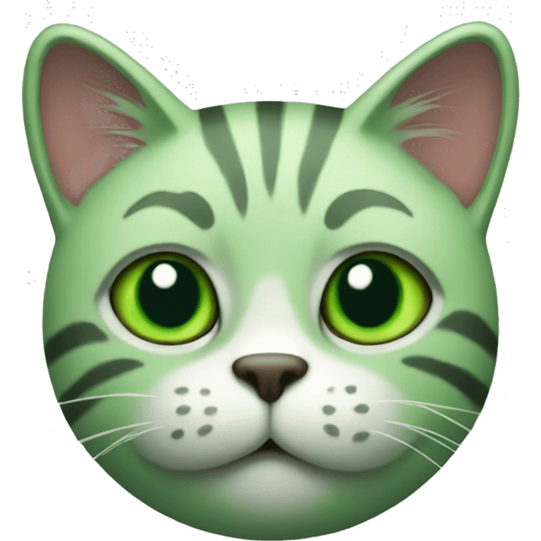 GREEN CAT emoji