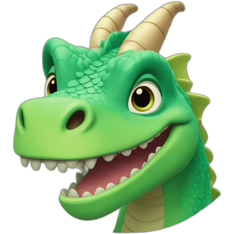 Pixar Disney looking dragon emoji