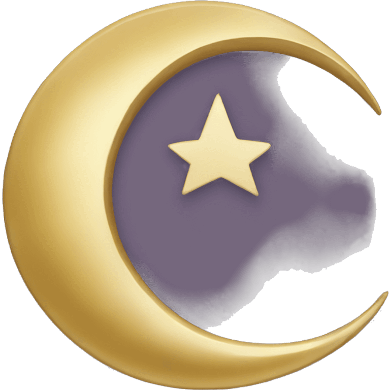 Muslim golden crescent emoji