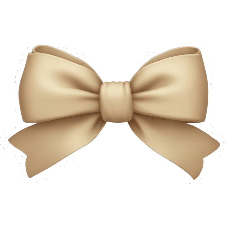 Beige bow emoji