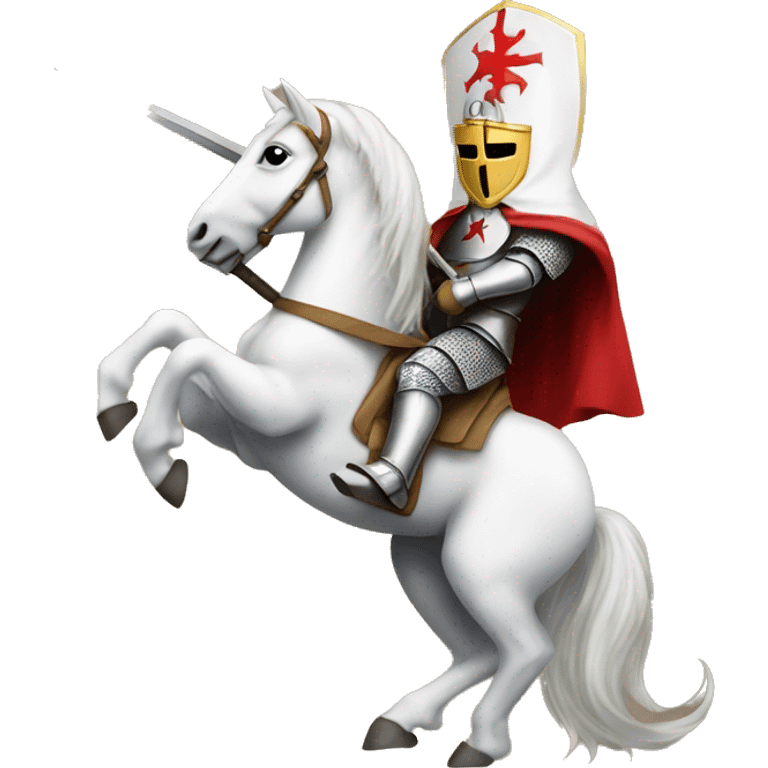 Knight Templar on unicorn emoji