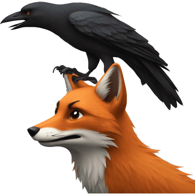 fox and crow emoji