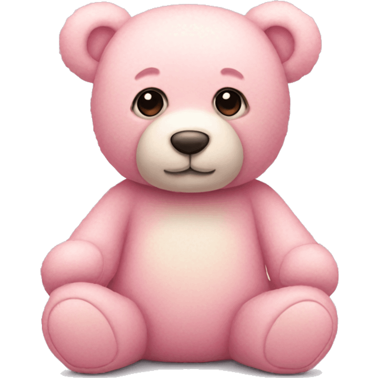 pastel pink teddy bear emoji