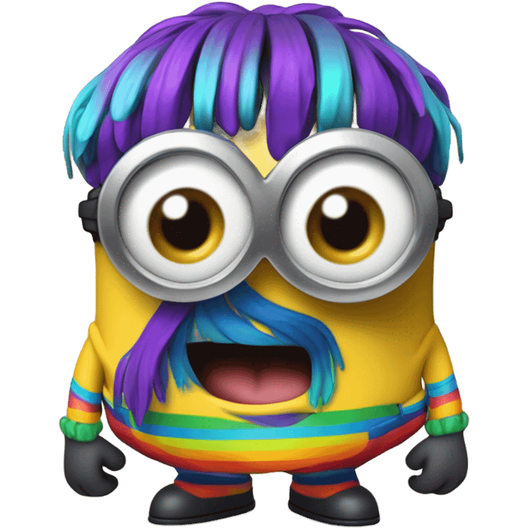 rainbow minion emoji