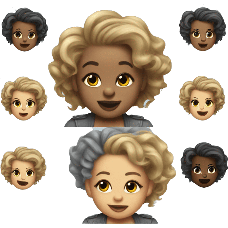 baby rhino with beyonce's hair emoji