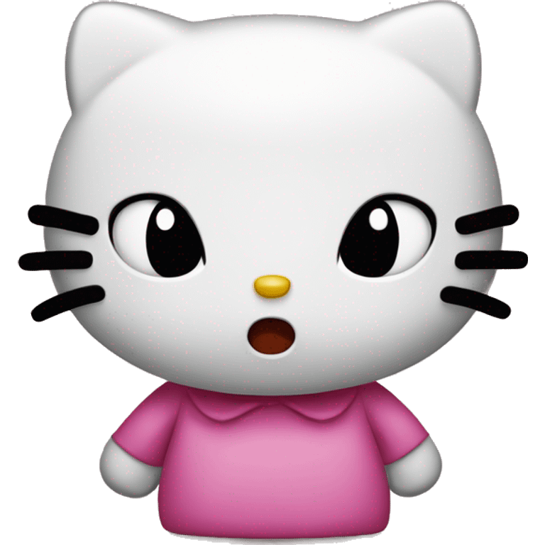 Angry hello kitty emoji