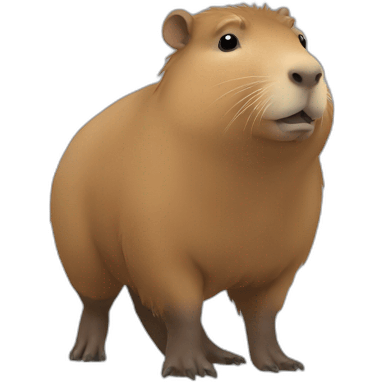 Un capybara qui fait du foot emoji