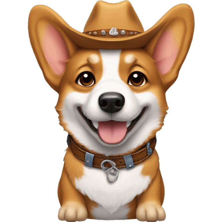 Cowboy corgi emoji