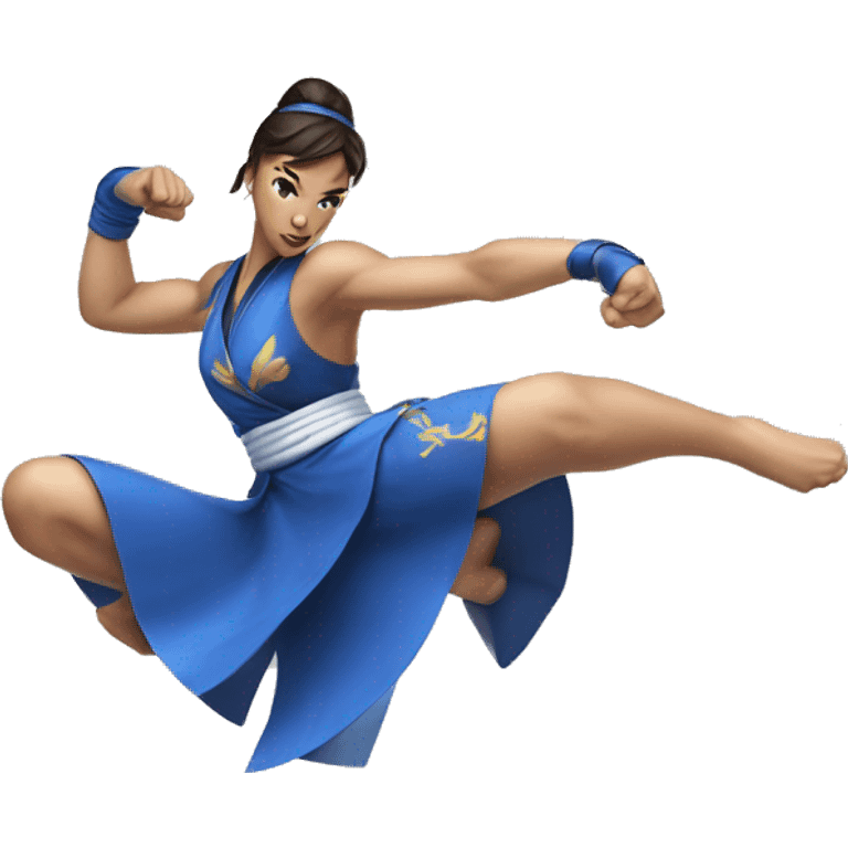 Chun-Li Spinning bird Kick emoji