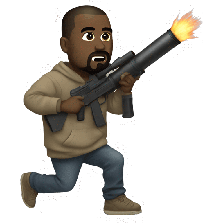 Kanye west with a bazooka  emoji