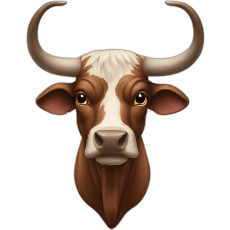 BRINDLE  BULL LONGHORNS EVEN LONGER HORNS emoji