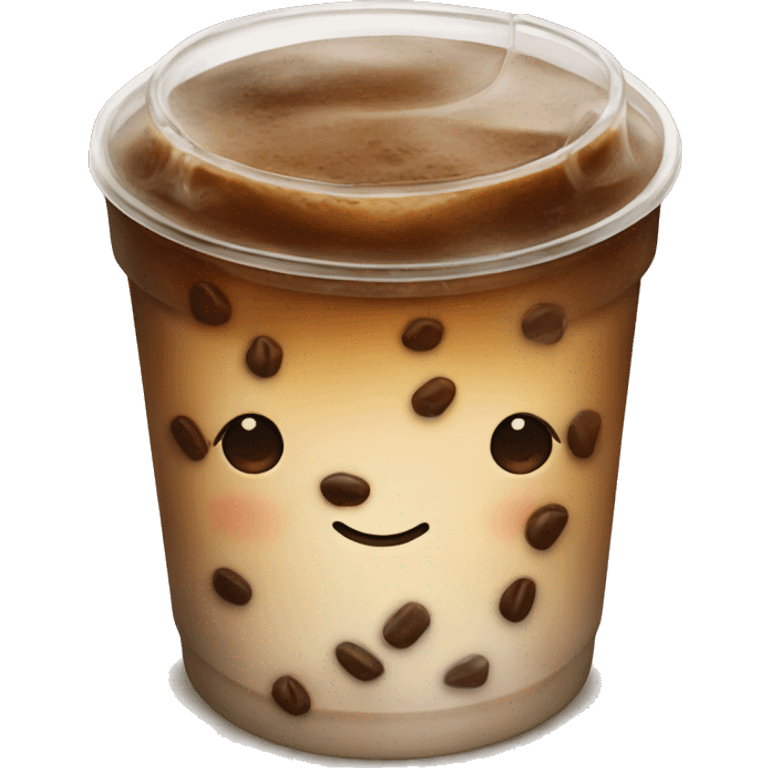 Iced coffee realistic  emoji