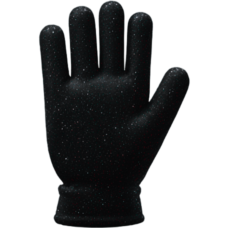 black sparkly gloves emoji