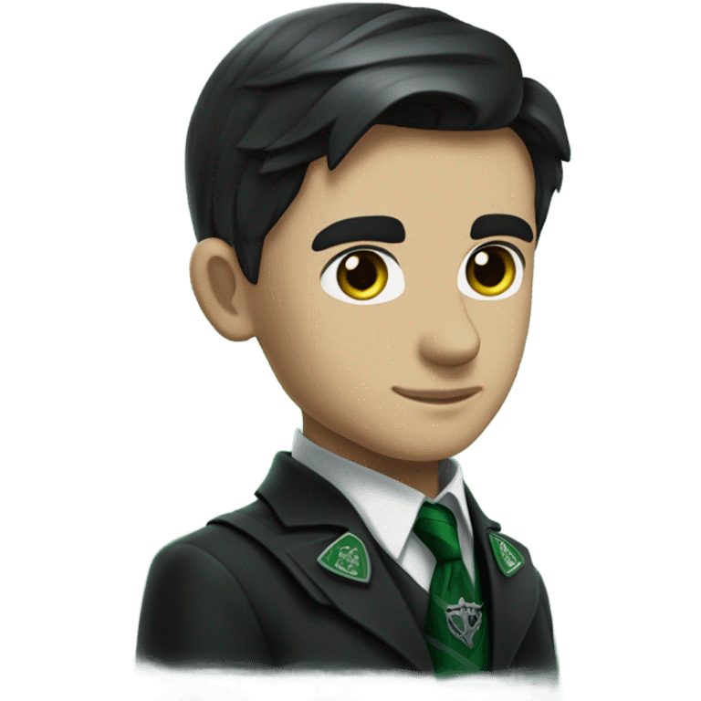 tom riddle in slytherin uniform realistic emoji