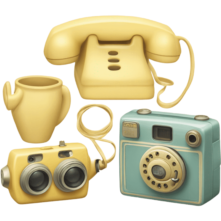 Vintage yellow pastel  emoji