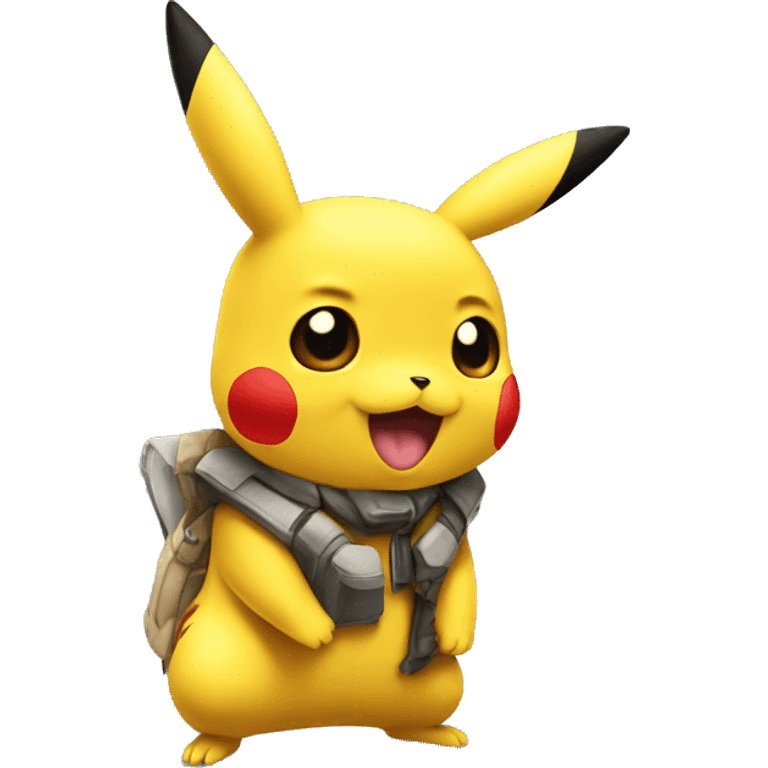 Pikachu with geekbar emoji