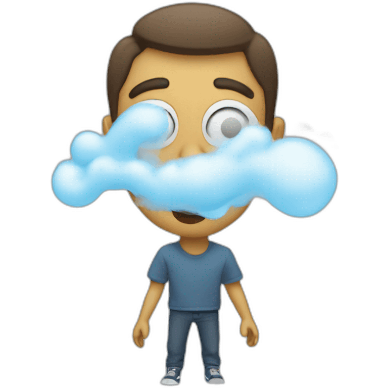 blowing air emoji