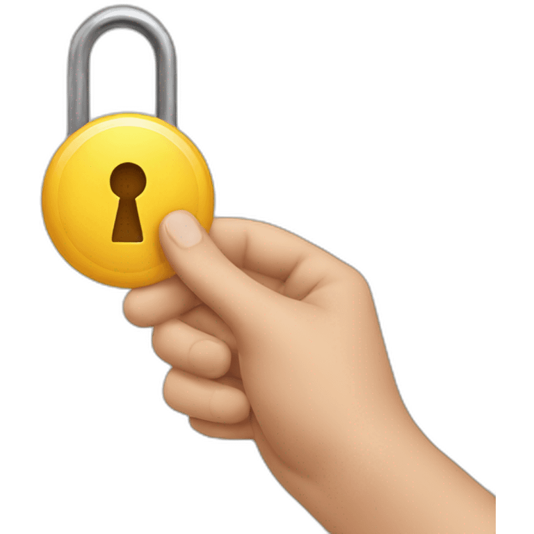 Handing a key emoji